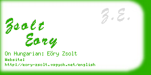 zsolt eory business card